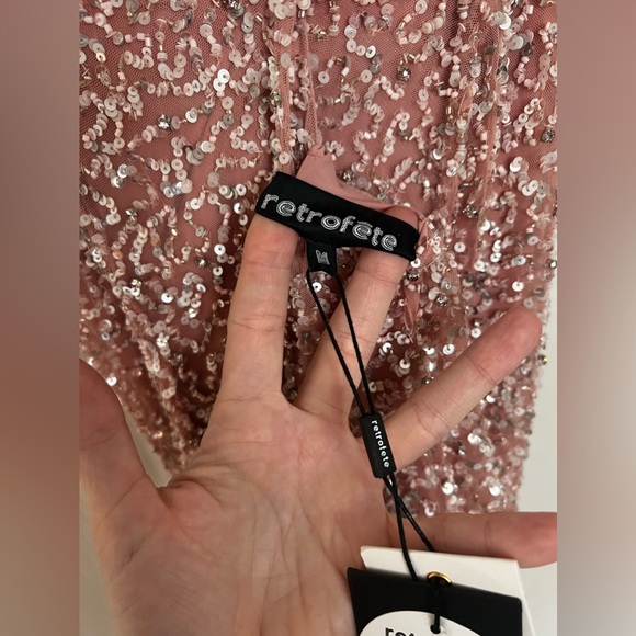 NWT Retrofete Mich Mini Dress in Pink - Picture 3 of 5